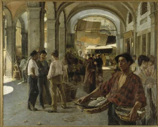 Ein venezianischer überdachter Markt, 1887